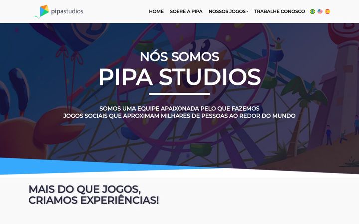 Screenshot of pipastudios.com