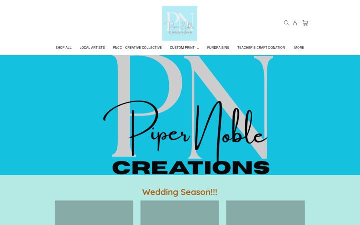 Screenshot of pipernoblecreations.com