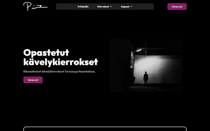Screenshot van piritaguide.fi