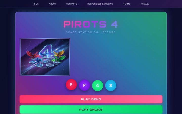 Screenshot of pirots4play.uk