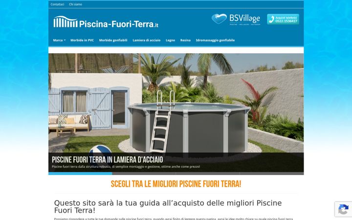 Skärmbild av piscina-fuori-terra.it