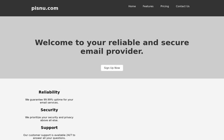 Screenshot of pisnu.com