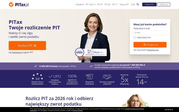 Skærmbillede af pitax.pl