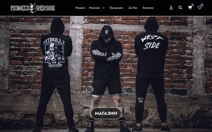 Snímek obrazovky pitbullzwestside.com