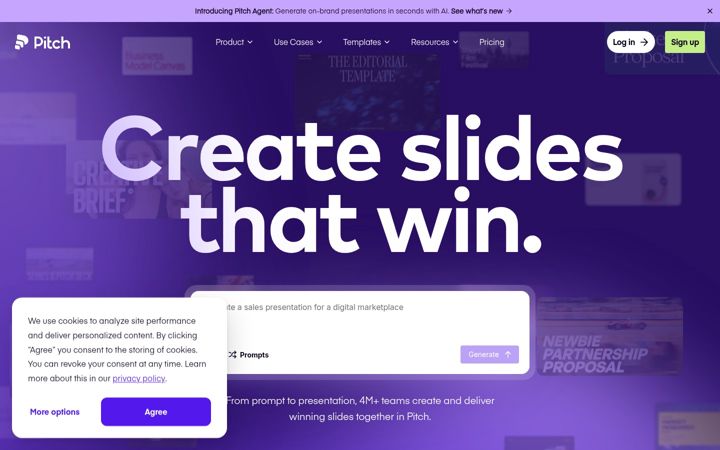 Zrzut ekranu pitch.com