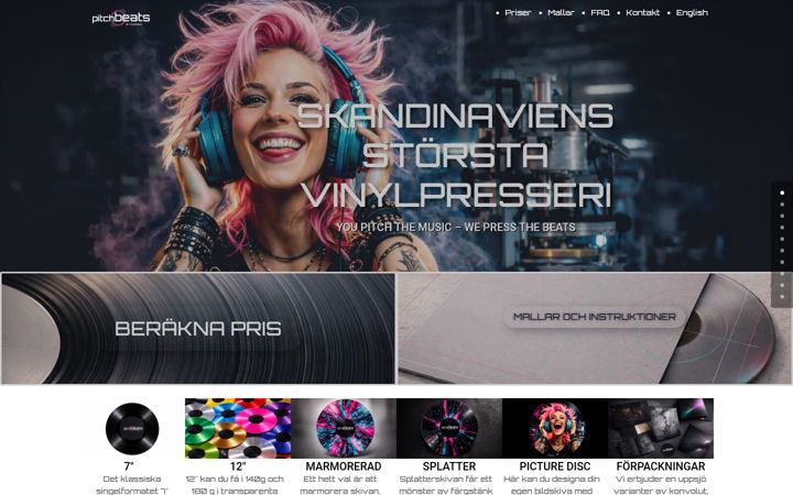 Zrzut ekranu pitchbeats.com