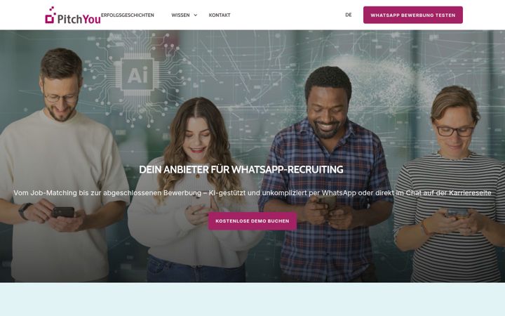 Screenshot van pitchyou.de