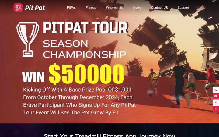Screenshot of pitpatfitness.com