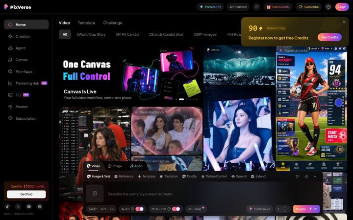 Screenshot of pix.video