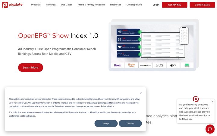 Screenshot of pixalate.com