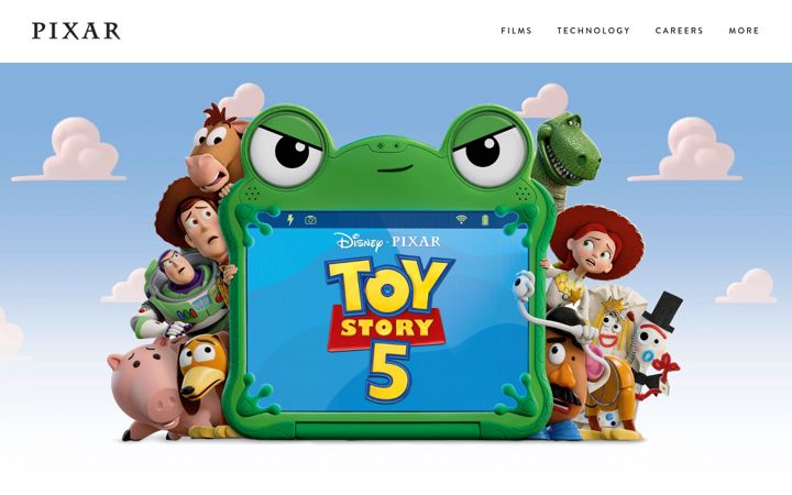 Ekrānuzņēmums no pixar.com