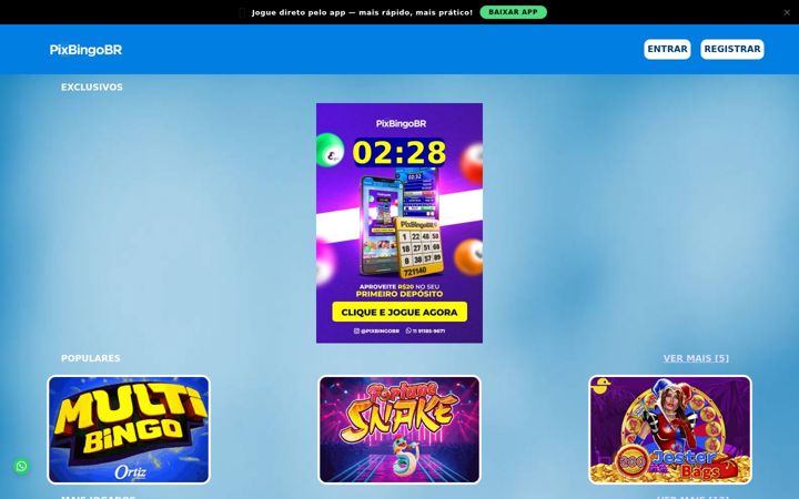 Screenshot of pixbingobr.com