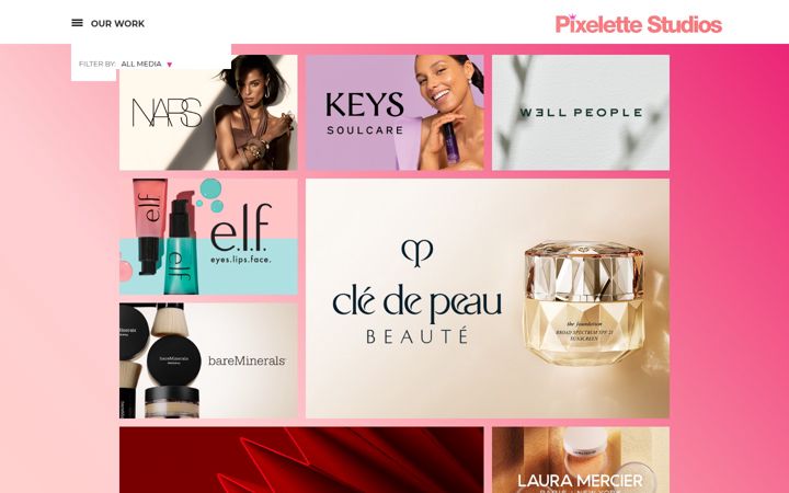 Screenshot of pixelettestudios.com