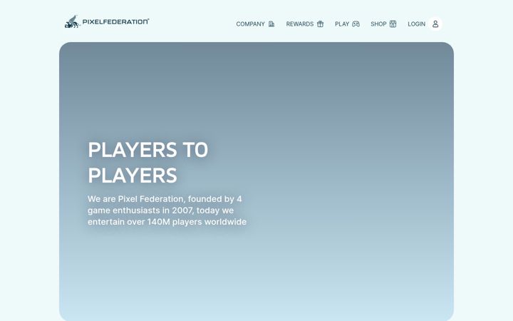 Екранна снимка на pixelfederation.com