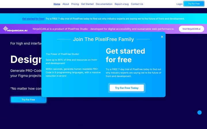 Screenshot of pixelfreestudio.com