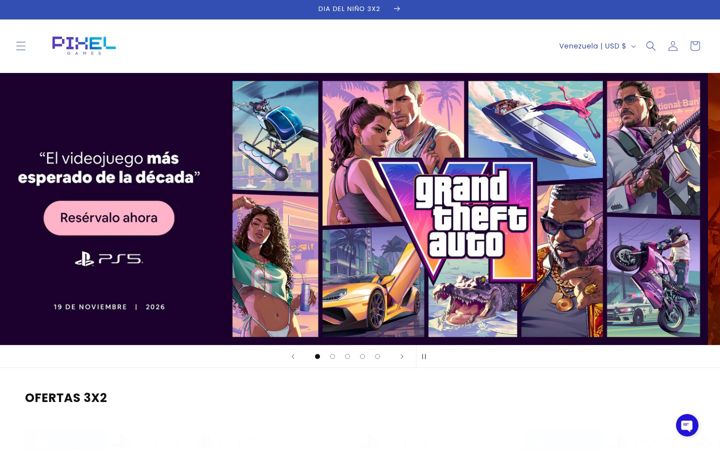Skjermbilde av pixelgames.io