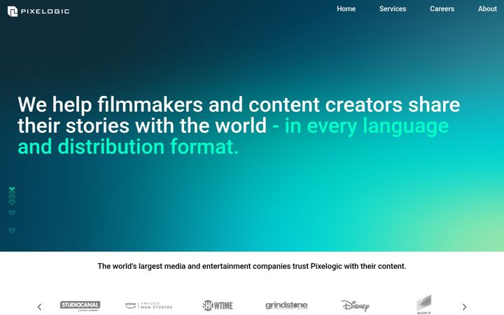 Screenshot of pixelogicmedia.com
