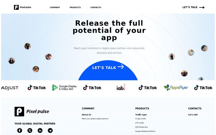 Screenshot of pixelpulse.biz