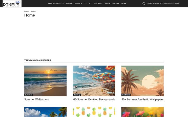 Screenshot of pixelstalk.net