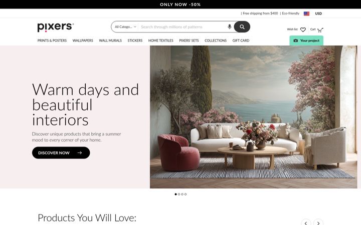 Screenshot of pixers.us