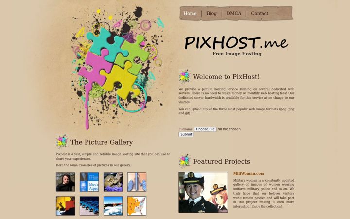 Screenshot of pixhost.icu