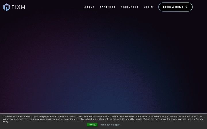 Screenshot of pixm.net