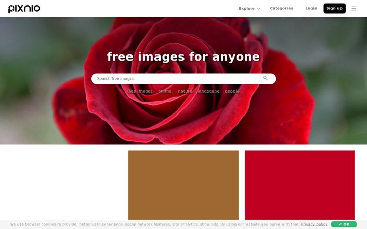 Screenshot of pixnio.com