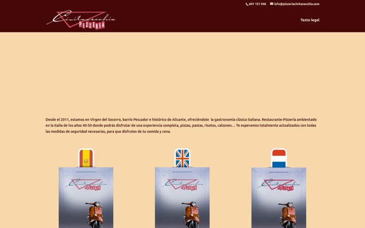 Skjámynd af pizzeriacivitavecchia.com