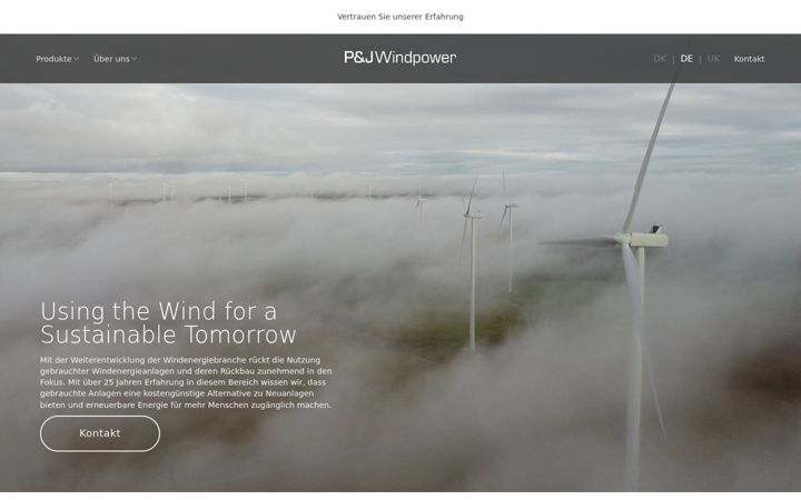 Screenshot ta' pjwindpower.de