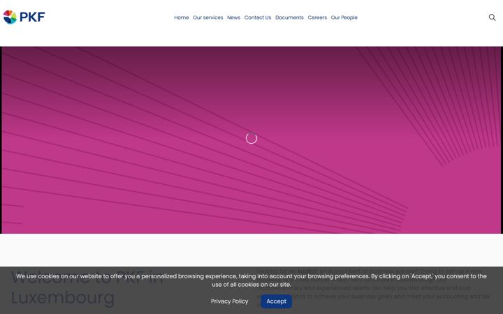 Screenshot of pkf.lu