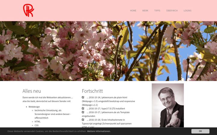Screenshot of pkleemann.de