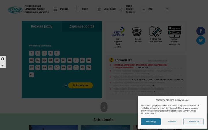 Screenshot ta' pkm.jaworzno.pl