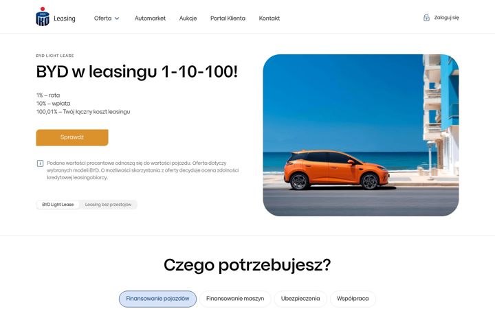 Screenshot of pkoleasing.pl