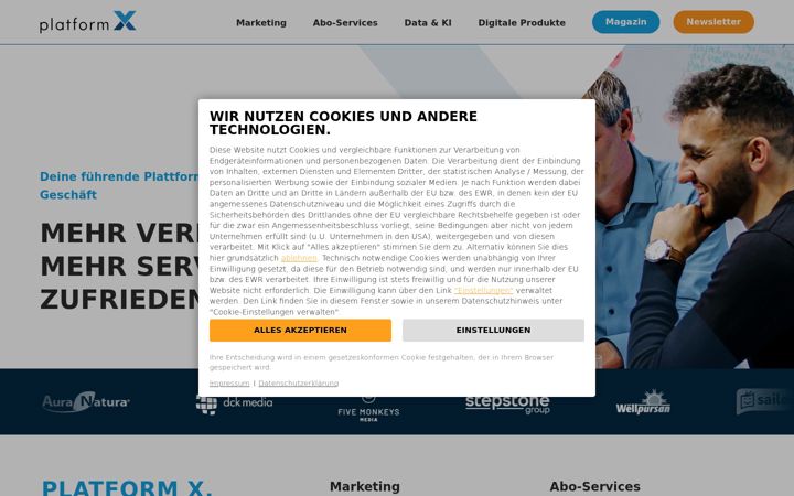 Screenshot of pl-x.de
