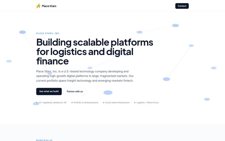 Screenshot of placestars.com