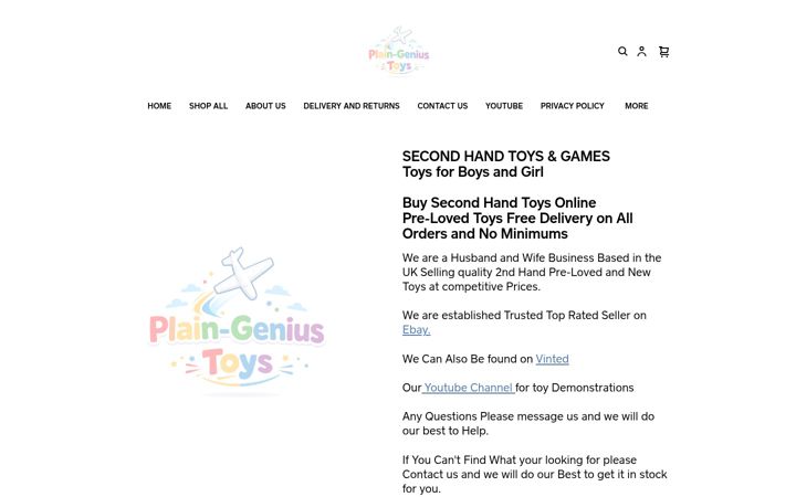 Screenshot of plaingenius.co.uk