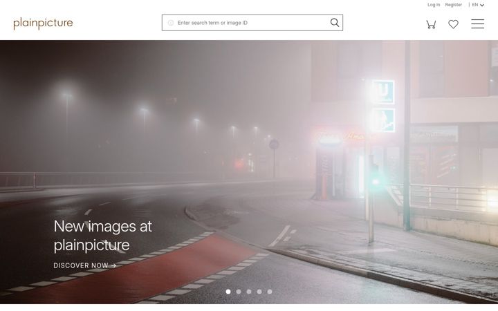 Screenshot of plainpicture.com