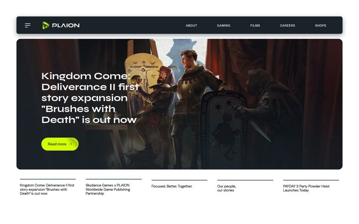 Screenshot of plaion.com