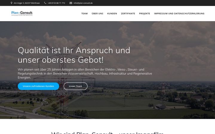 Screenshot of plan-consult-jobs.de