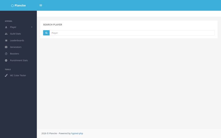 Screenshot of plancke.io