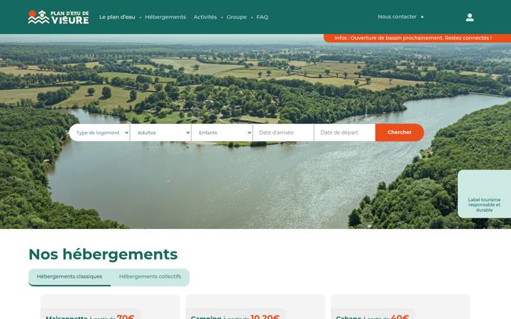 Screenshot of plandeaudevieure.fr