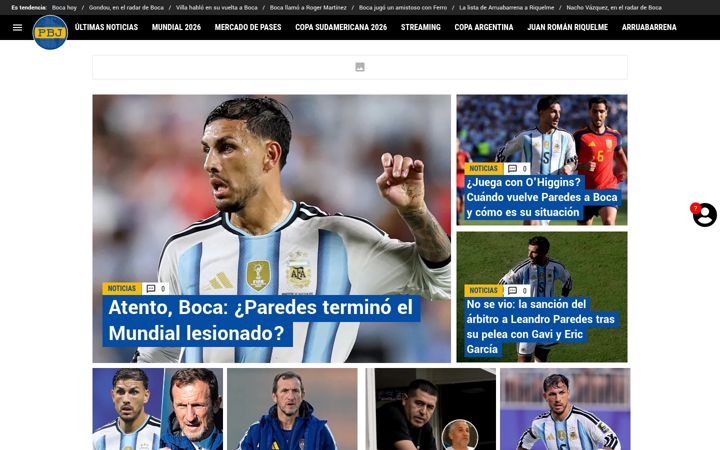 Screenshot of planetabj.com