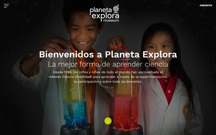 Skjermbilde av planetaexplora.com