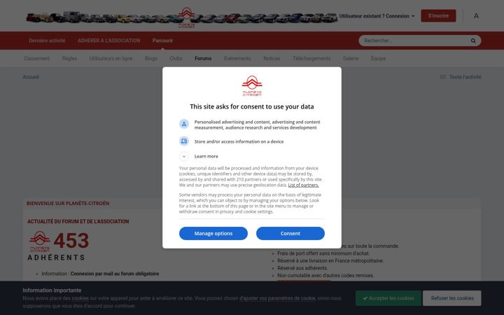Screenshot of planete-citroen.com