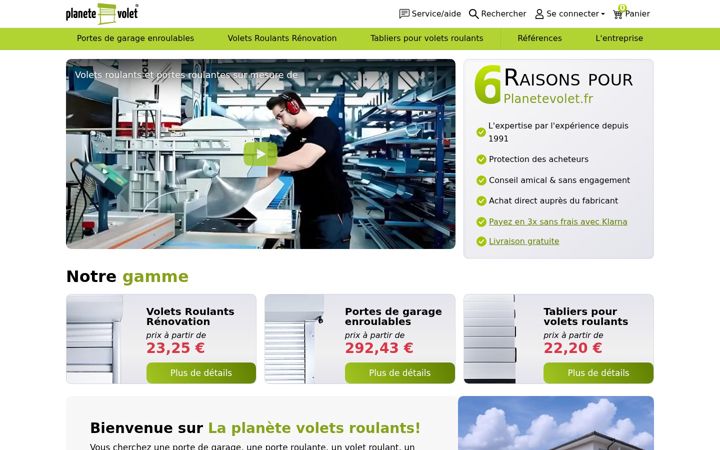 Zrzut ekranu planetevolet.fr
