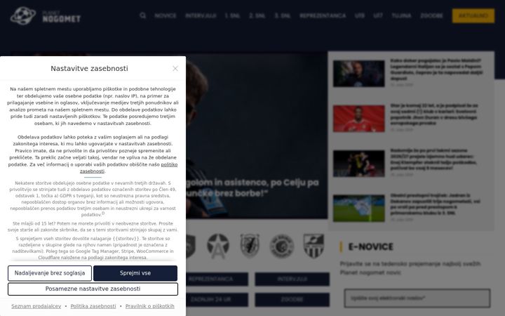 Screenshot of planetnogomet.si