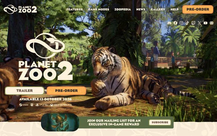 Screenshot of planetzoogame.com