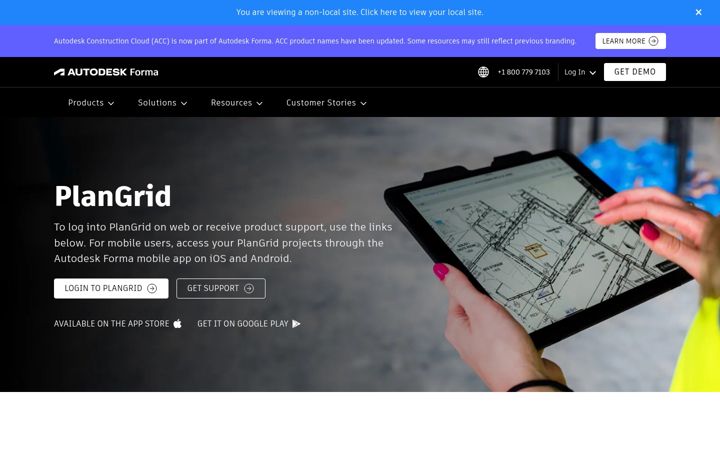 Capture d'écran de plangrid.com