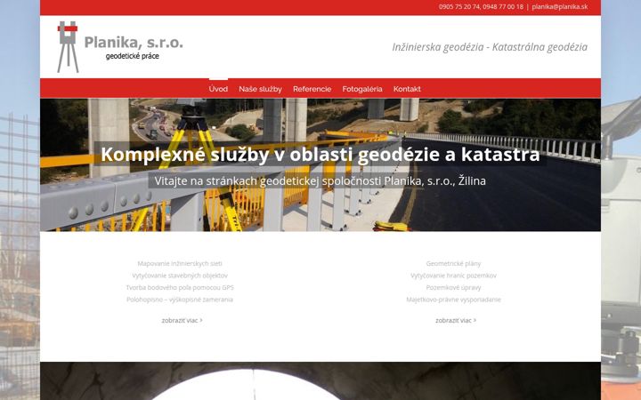 Snímek obrazovky planika.sk