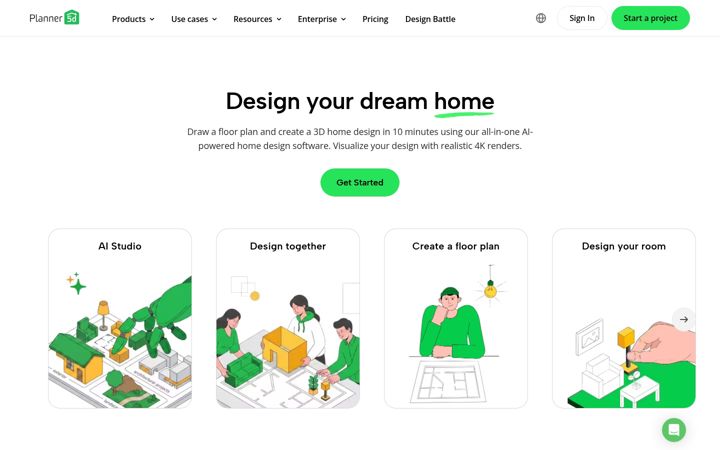 Screenshot of planner5d.com